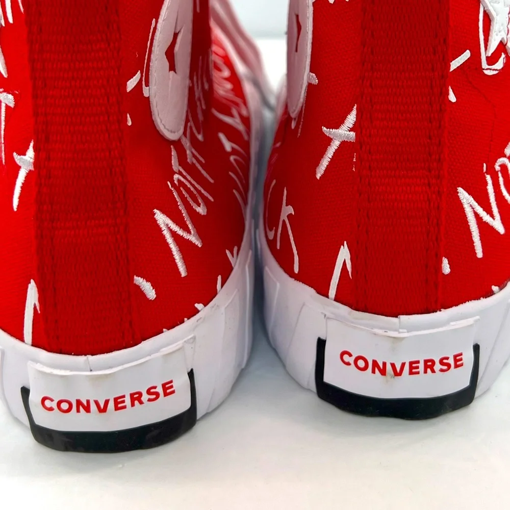 ⭐️CONVERSE 💯 “NOT A CHUCK”, RED, UNISEX MEN’S 9, WOMEN’S 11, HIGH TOP SNEAKERS - Picture 8 of 14